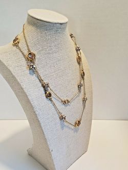 Brand new Vintage Stella & Dot 36” Somervell Station Necklace.