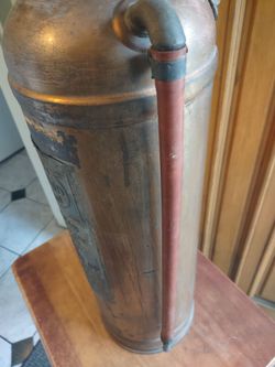 Fire extinguisher - vintage Copper Brass