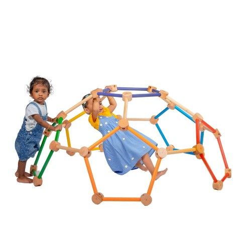 Kid Wooden Climb Dome
