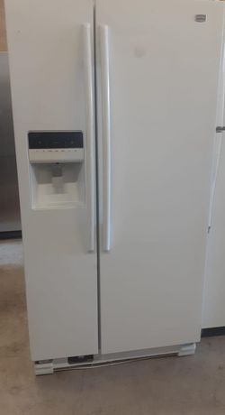 Maytag Side By Side  White Refrigerator
