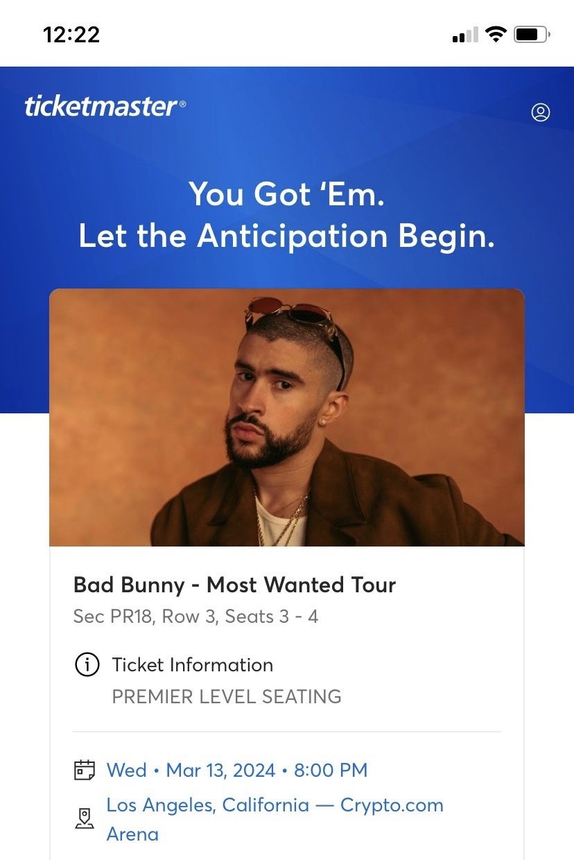 bad bunny tickets