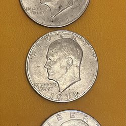 US Eisenhower “Ike” Silver Dollar Coin Lot