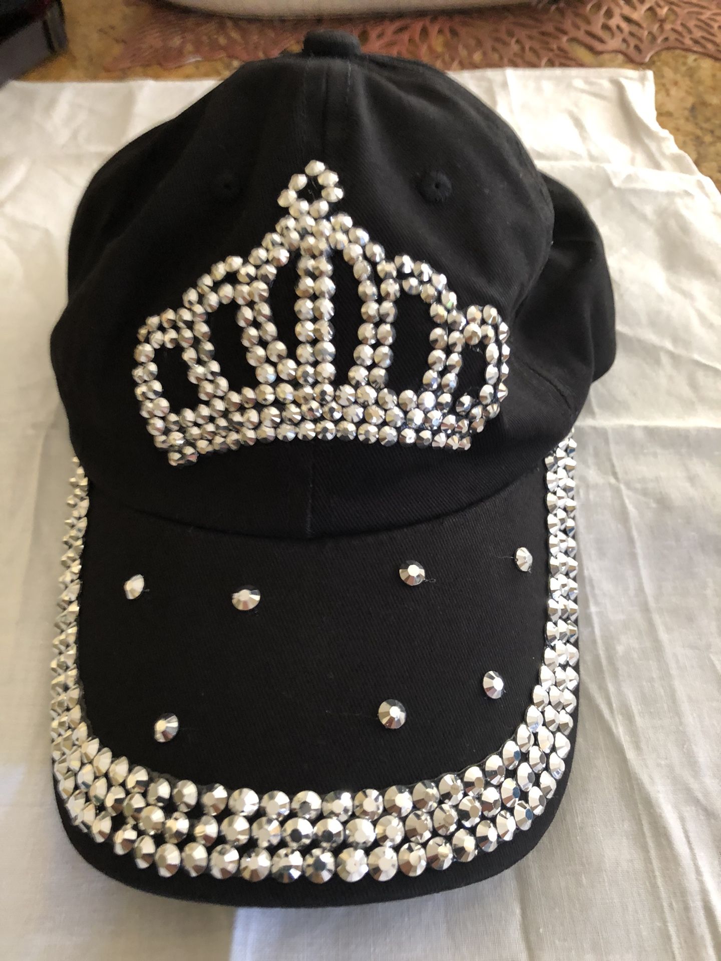Beautiful rhinestone cap
