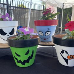Nightmare Before Christmas Centerpiece Garden Flower Pots