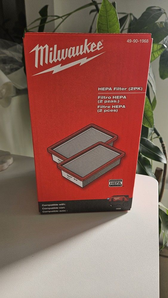 Milwaukee Hepa Filter 2 Pack