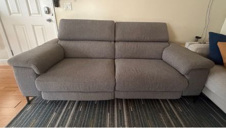 Grey Reclining Couch