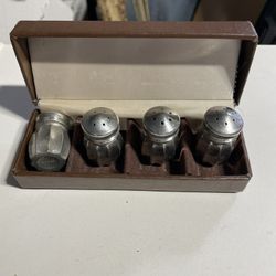 Pewter Salt and Pepper Shakers