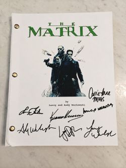 The Matrix Signed Script by Cast