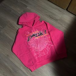 Pink Sp5der hoodie