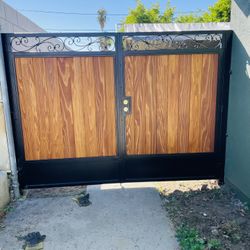 Wrought iron gates