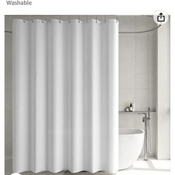 New white shower curtain unused