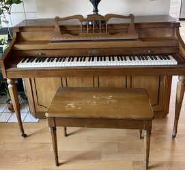 Wurlitzer Upright Piano and Bench
