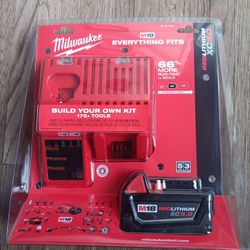 Milwaukee M18 XC5.0 Battery and Charger 