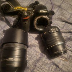 Nikon 3200 Camera. Nikon DX 55-300mm Lens NIkon18-55mm Lens