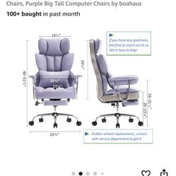 Big and Tall Office Chair 400LBS, Heavy Duty Executive Office Chair 