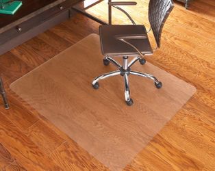 ES Robbins Chair Mat for Hard Floors, 46 × 60 No Lip, Clear