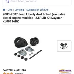 2003-2007 Jeep Liberty 4wd & 2wd (excludes diesel engine models) - 2.5" Lift Kit Daystar KJ09116BK