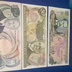 Billetes De Colección From COSTA RICA !!!