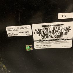 Frigidaire 30 Inch Downdraft Vent