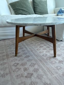 West Elm Marble Top Coffee Table