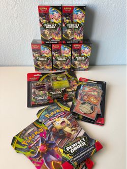 NEW Pokemon Perfect Order Sealed Collection (Booster Bundles, Blisters, and Sleeved Packs) *36 PACKS TOTAL*