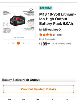 M18 6.0 battery