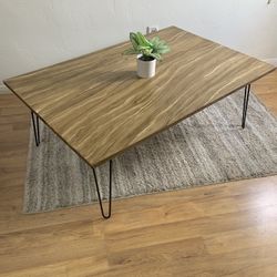  Modern Exotic Wood Grain Look Coffee Table!
