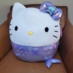 Jumbo Hello Kitty Squishmallows Mermaid 24” Excellent Condition 