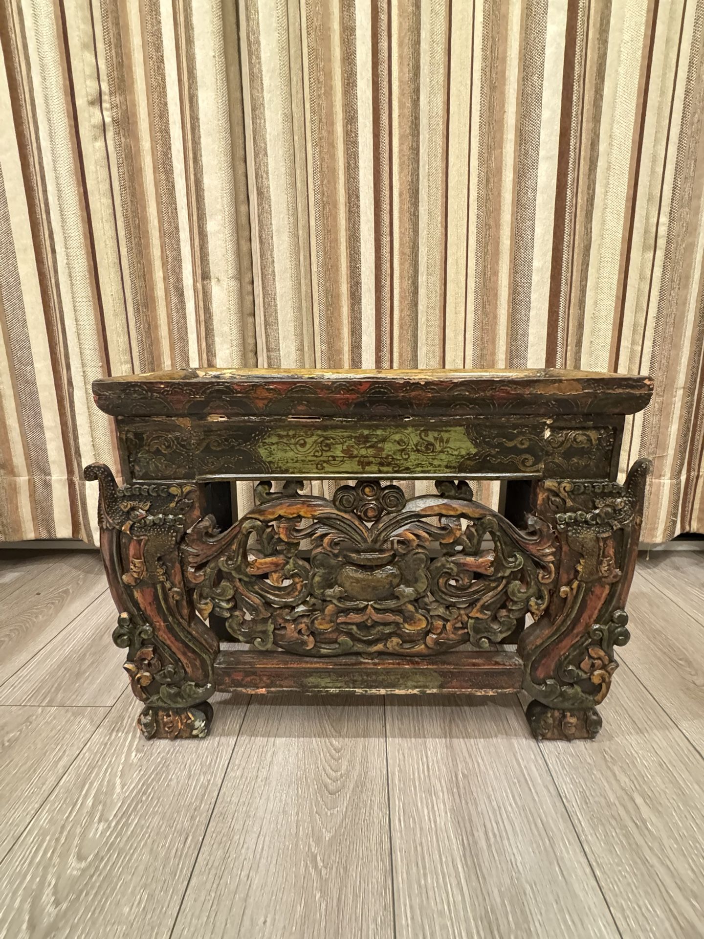 Vintage Tibetan offering table