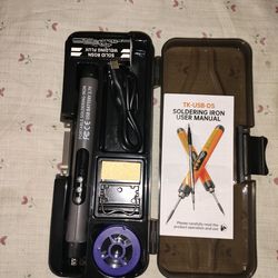 Cordless Soldering iron and solder