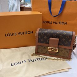 Louis Vuitton, Dauphine NV MNG, With Box, Dust Bag, And Store Bag, Entrupy Verified, In Like New Condition 