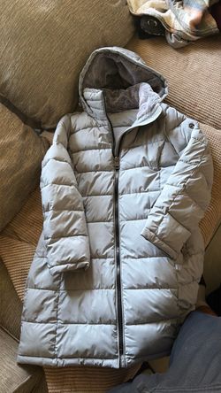 Long Puffer Coat with Hood