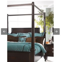 Ashley Martini Canopy Bed Queen 