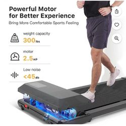 2.5Hp Walking Pad, 35.5*15.5 Walking Area 2 in 1 Under Desk Treadmill,300lb Walking Treadmill with Remote Control and LED Display