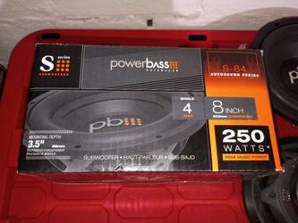2 8inch powerbass subs $70firm price pickup only serious buyers please yes it is available