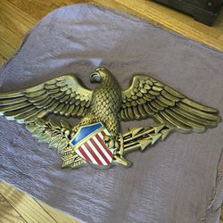 Vintage Syroco American Eagle Wall Hanging Plaque Mfg 1963