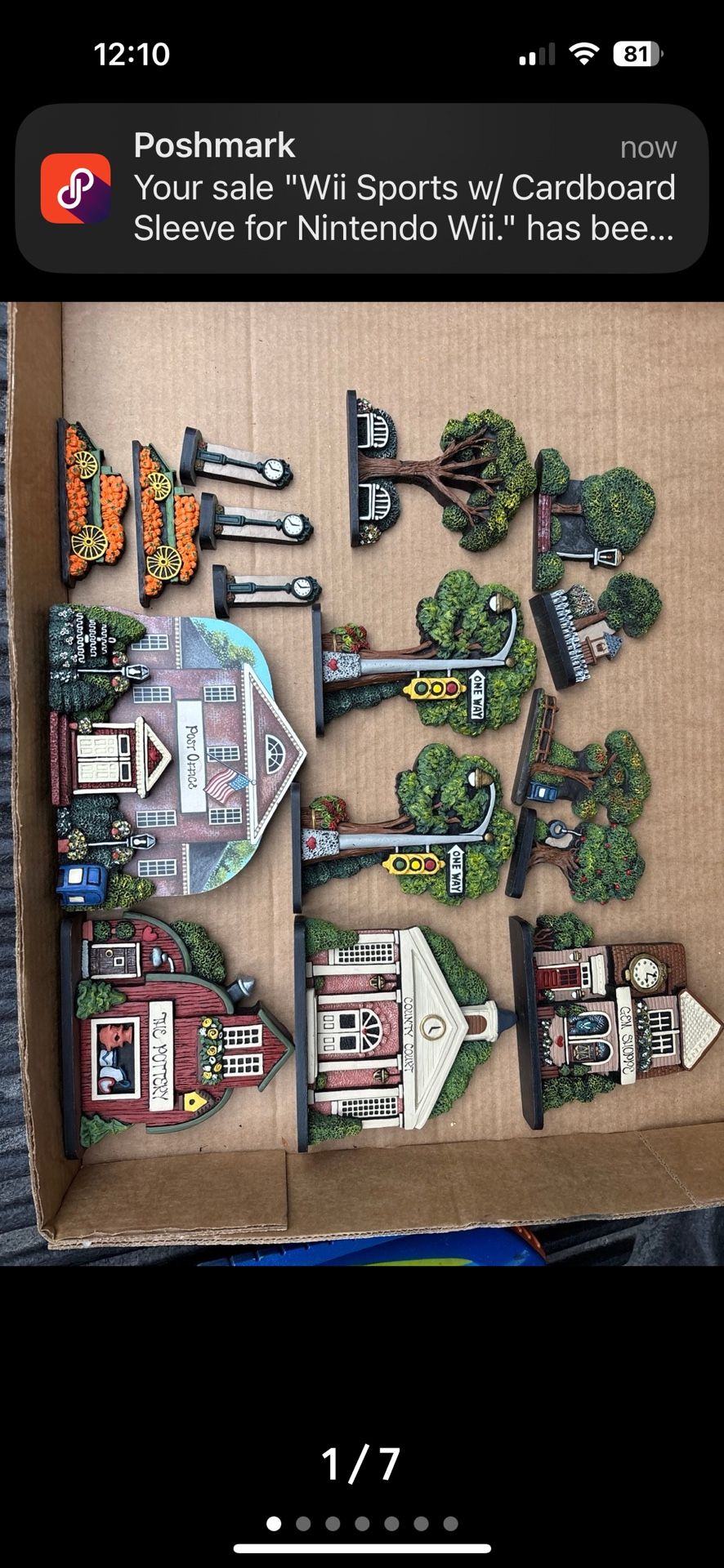Brandywine collectibles lot. Anytown USA 16 total pieces. Post office,many more.