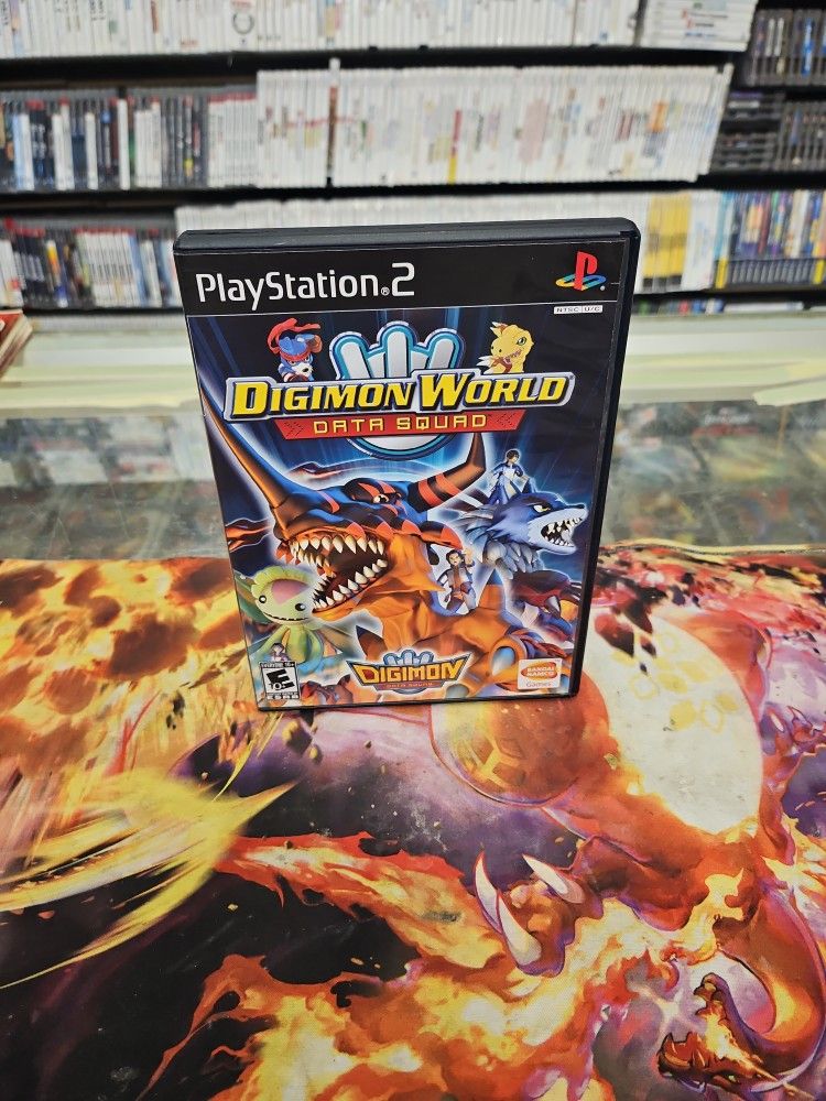 CIB Digimon World: Data Squad (Sony PS2 2007) Complete W/Manual Tested!!