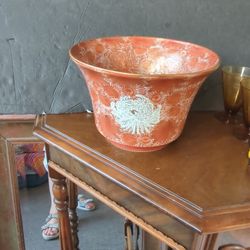 Vintage Asian Planter Flower Pot Boho Garden Decor 