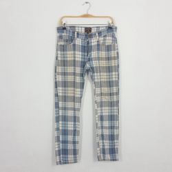 Vivienne Westwood blue plaid jeans/ pants size 31