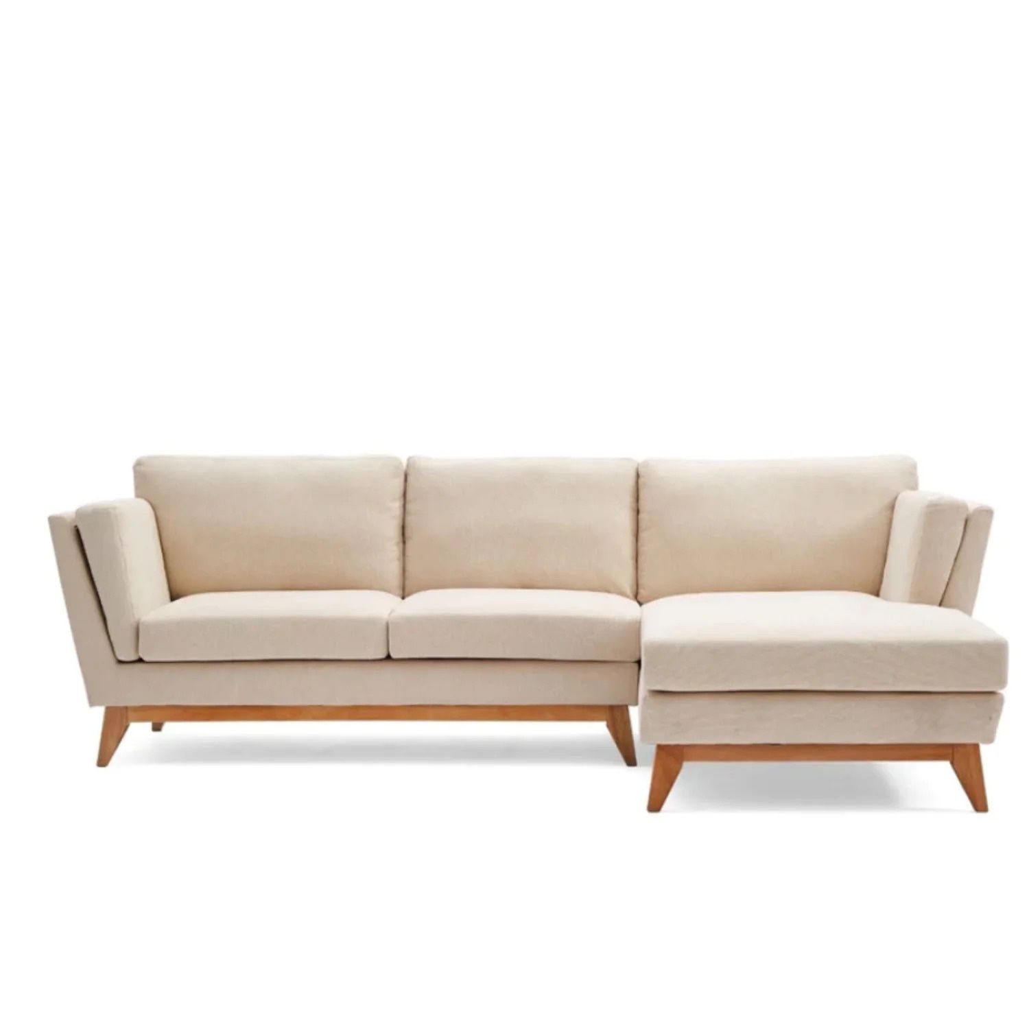 ValMinimal Right Facing Chaise Section Beige
