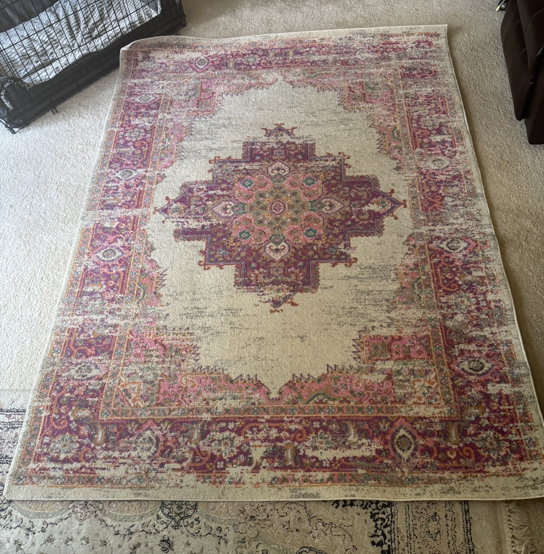 Colorful Persian-Style Area Rug - 5x7