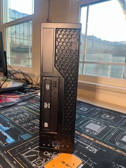 Small Form Factor (black) PC Case with Power Supply and DVD Drive