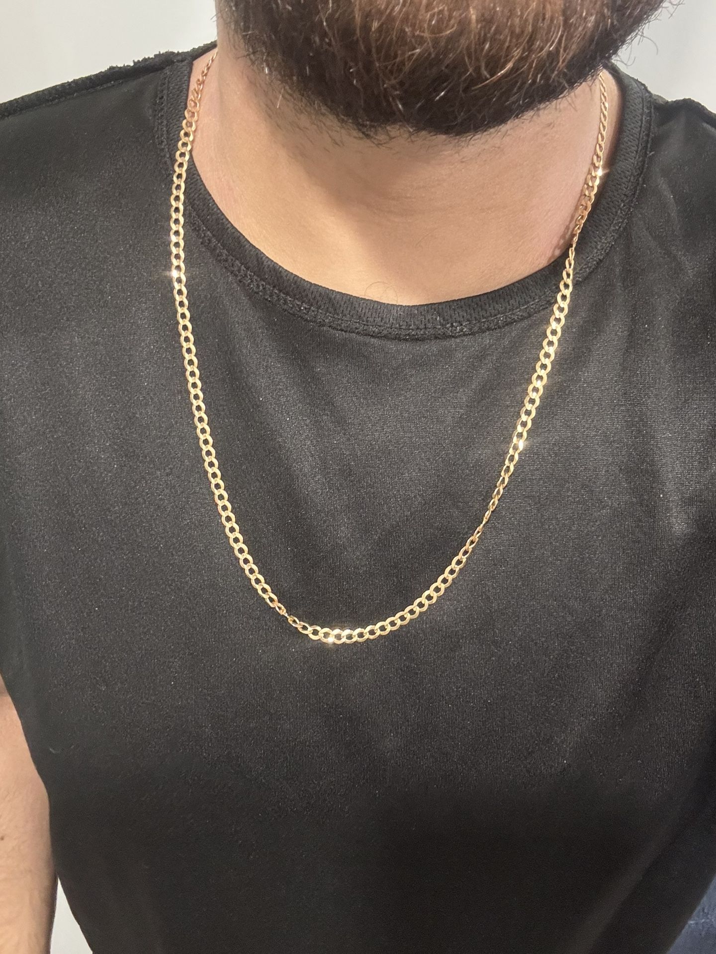 14K Gold Curb Link Chain