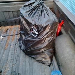 Big Trash Bag Of Hangers 