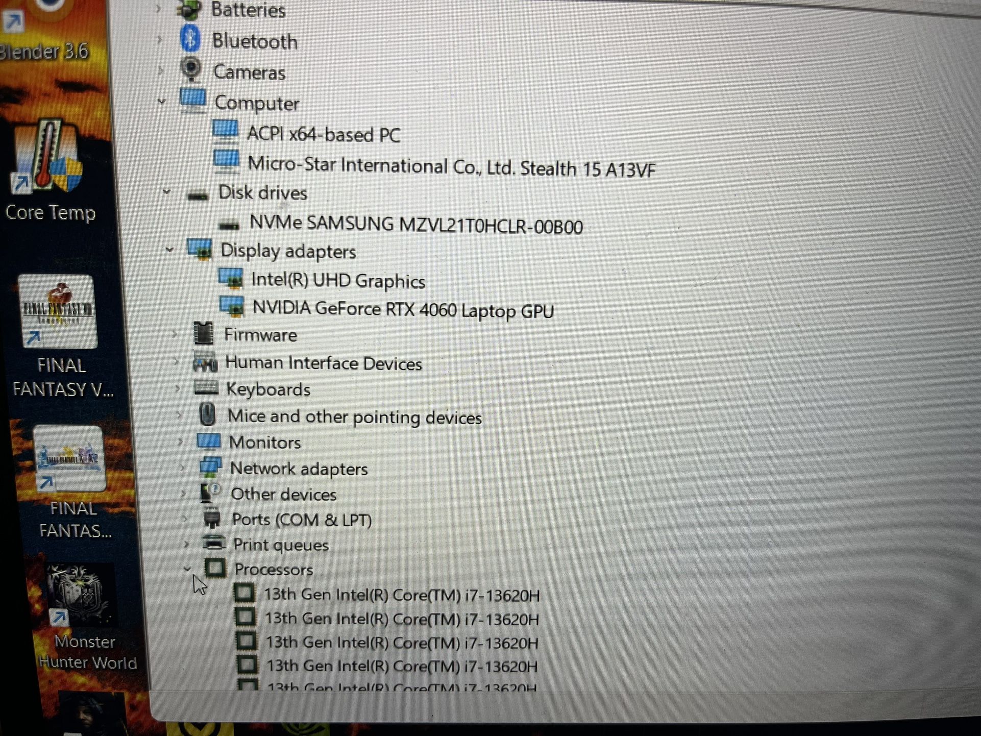 MSI Stealth 15 A13VF