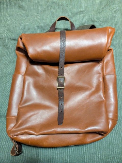 Whipping Post Leather Roll Down Backpack 
