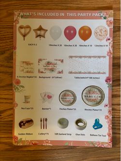 Baby shower party pack
