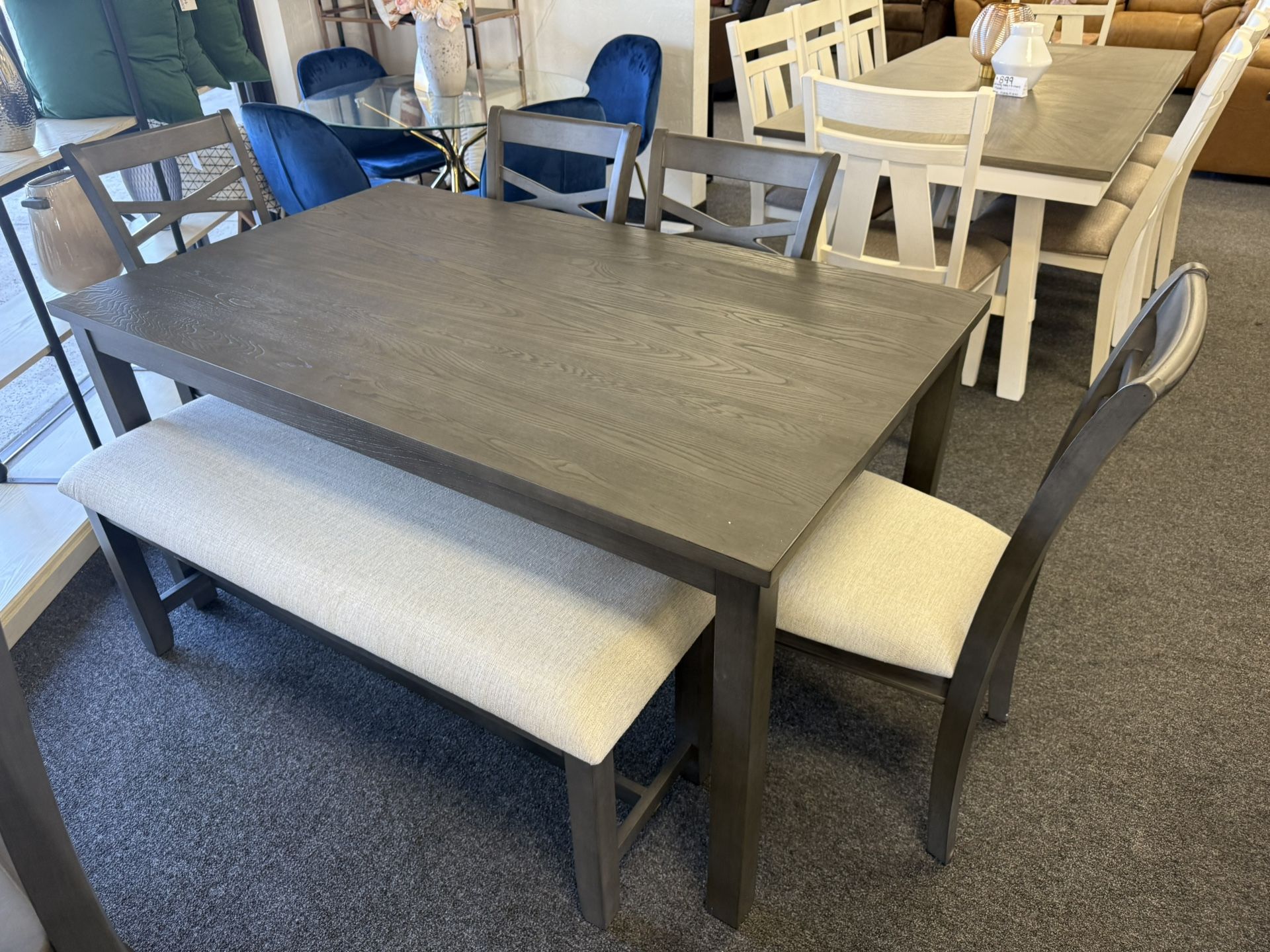 Dining Table With 4 Chairs And A Bench