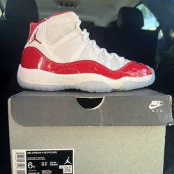 Jordan Cherry Red 11's Size 6Y